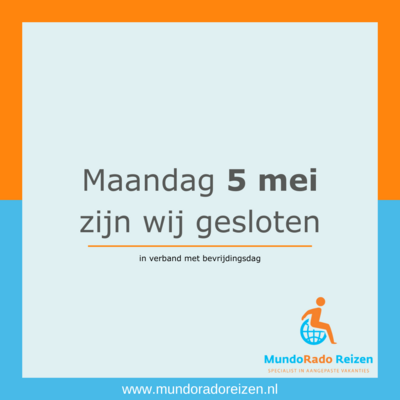 Aangepaste openingstijden: Bevrijdingsdag