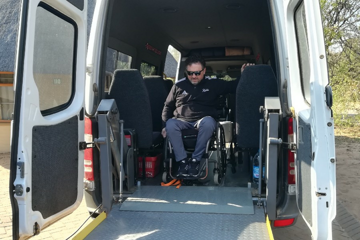 Zuid-Afrika - Rolstoelbus voorbeeld - MundoRadoReizen begeleide vakanties voor mensen met een beperking